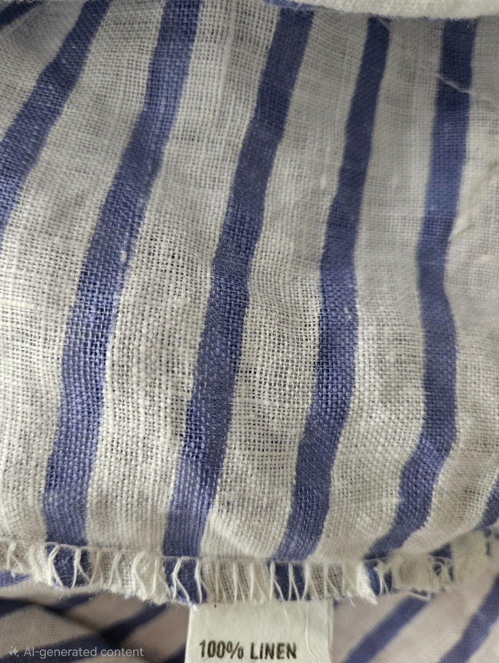 ALESSIA PACINI Italian Made Blue & White Linen Coverup / Dress | SZ S - Picture 11 of 11